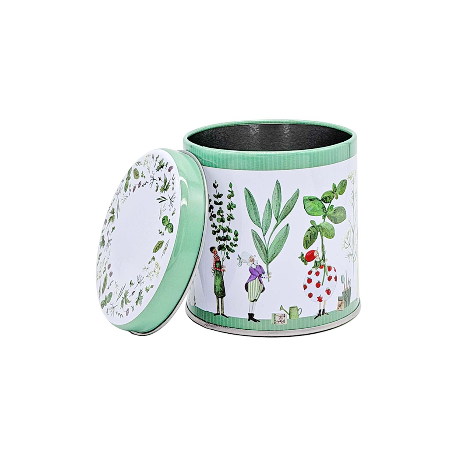 Kräutergarten Premium Tee-Set – Teekanne, Tasse, Tee & Teedose