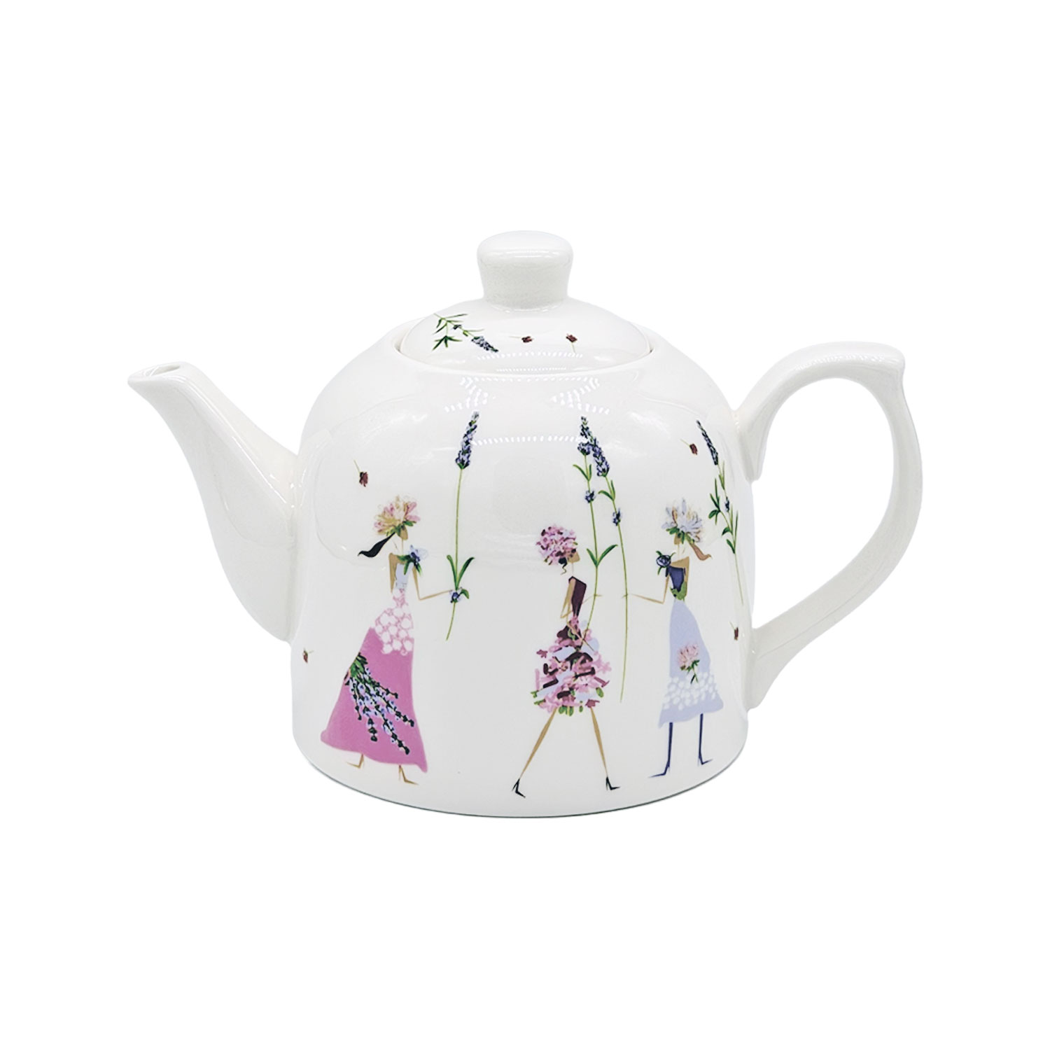 Teeset „Flower Girls“, Teekanne mit zwei Teetassen – Zeit für gemeinsame Genussmomente