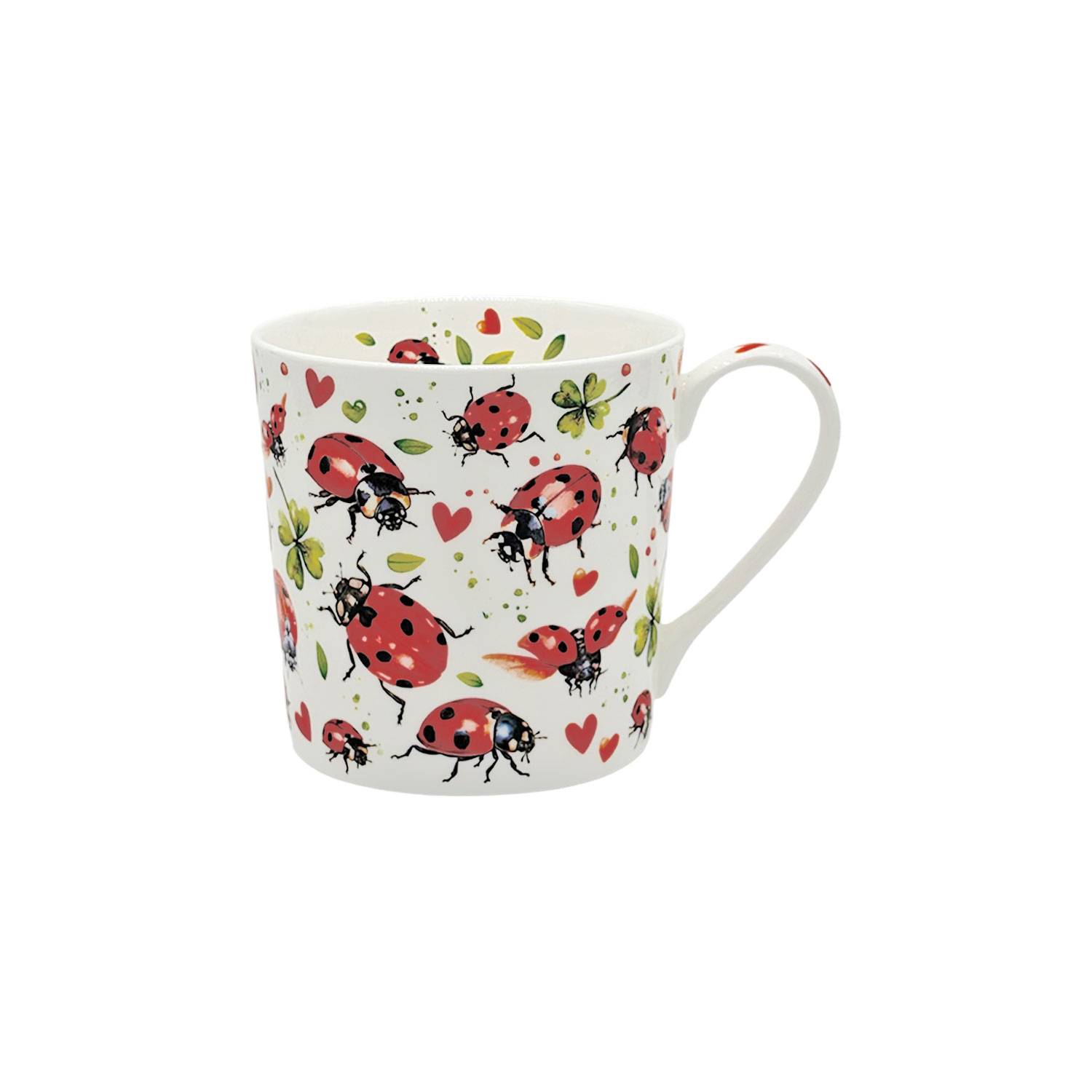 Jumbobecher „Marienkäferflug“ – Fine Bone China Tasse 400 ml mit liebevollem Marienkäfer-Motiv Jumbobecher „Marienkäferflug“ – Fine Bone China Tasse 400 ml mit liebevollem Marienkäfer-Motiv