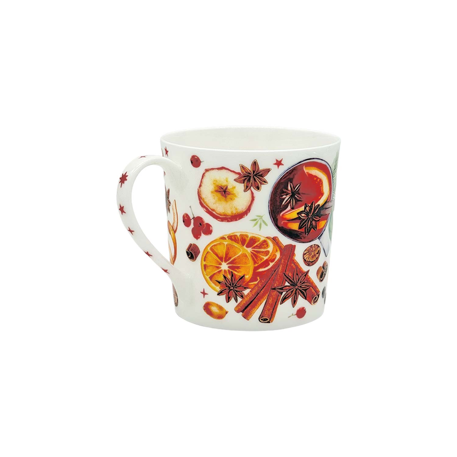 Teetasse „Glühweinparty“ aus Fine Bone China – 400 ml