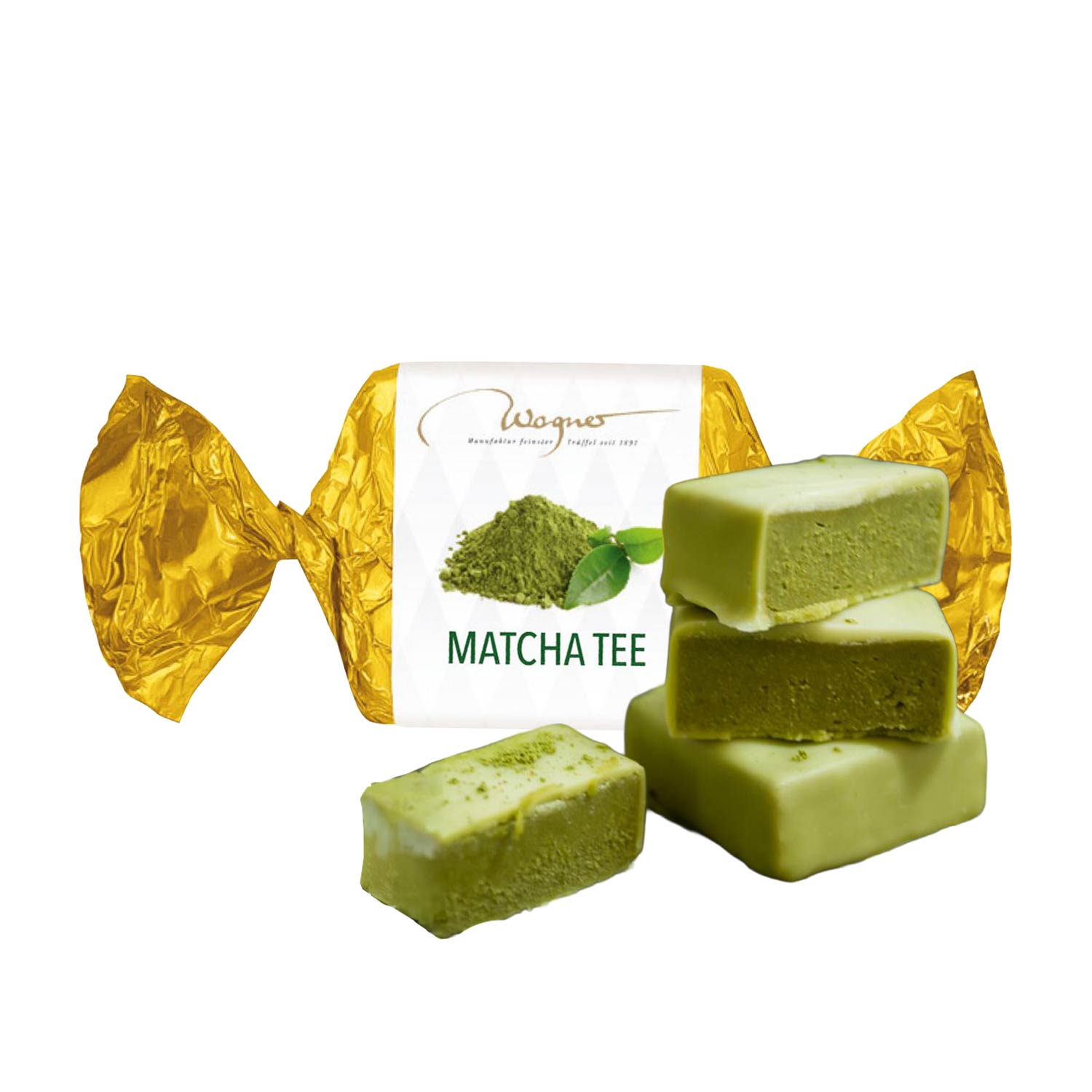 Matcha Happen – Pralinen mit weißer Schokolade & grünem Tee