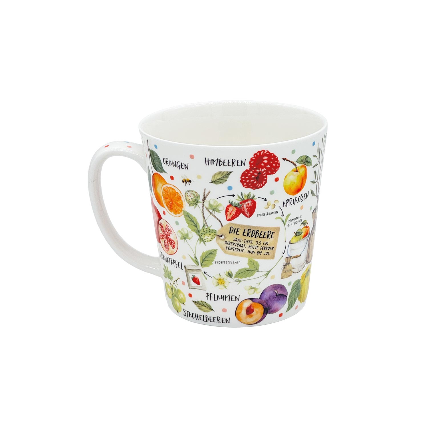 Teetasse „Gartenfrüchte“ - Sommerzeit, ca. 500 ml