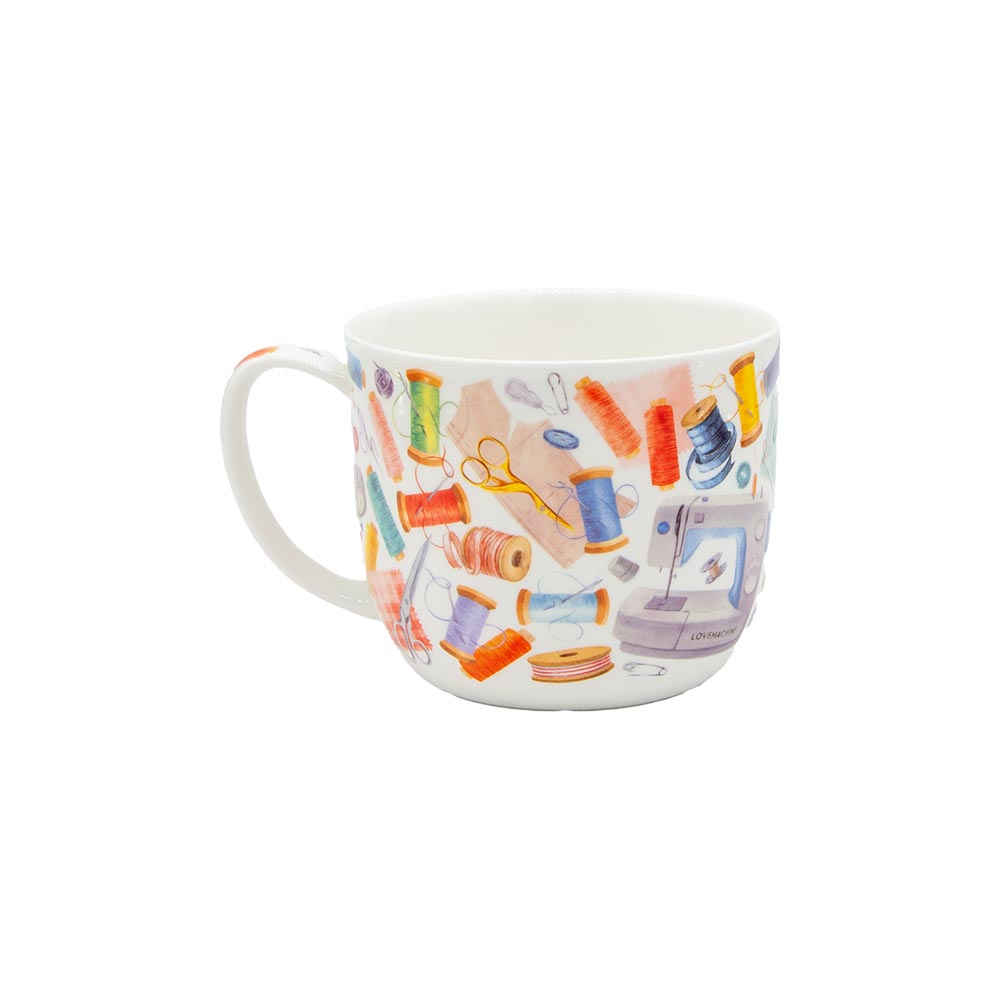 Jumbo-Teetasse „Nadel & Faden”, 700 ml