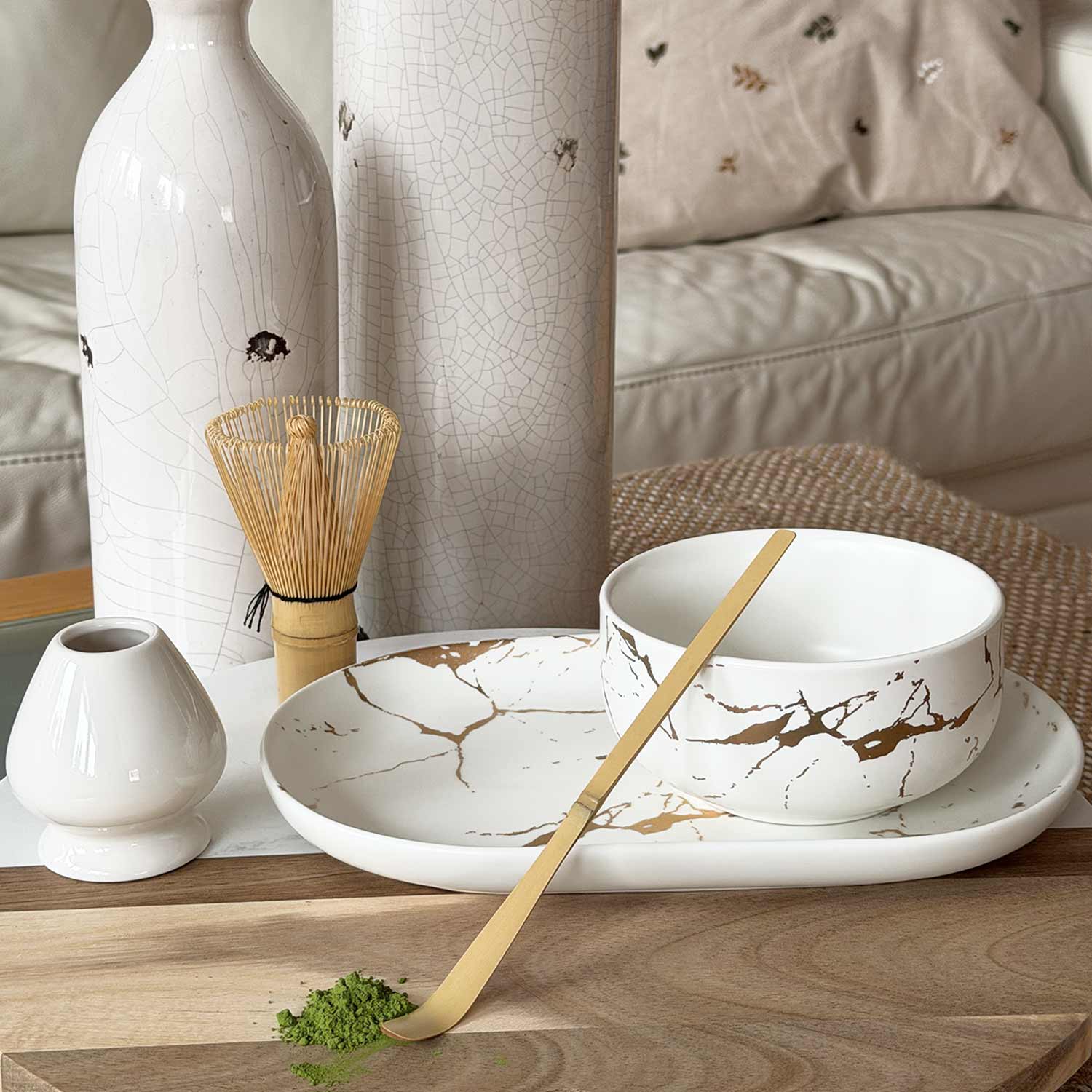 Matcha Set 5-tlg. „Hikari“ – Klarheit, Leichtigkeit & stilvoller Matcha-Genuss