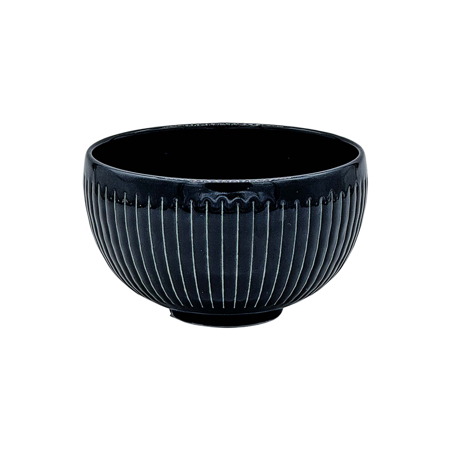 Japanische Matcha Schale – Tokusa, schwarz, Porzellan Japanische Matcha Schale – Tokusa, schwarz, Porzellan