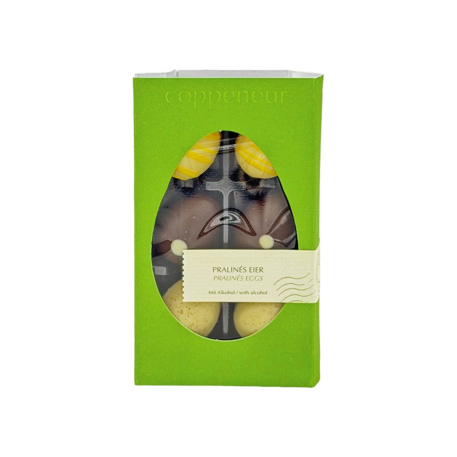 Coppeneur Selection Pralinés Ostereier mit Alkohol – Edle Osterpralinen, 6 Stück