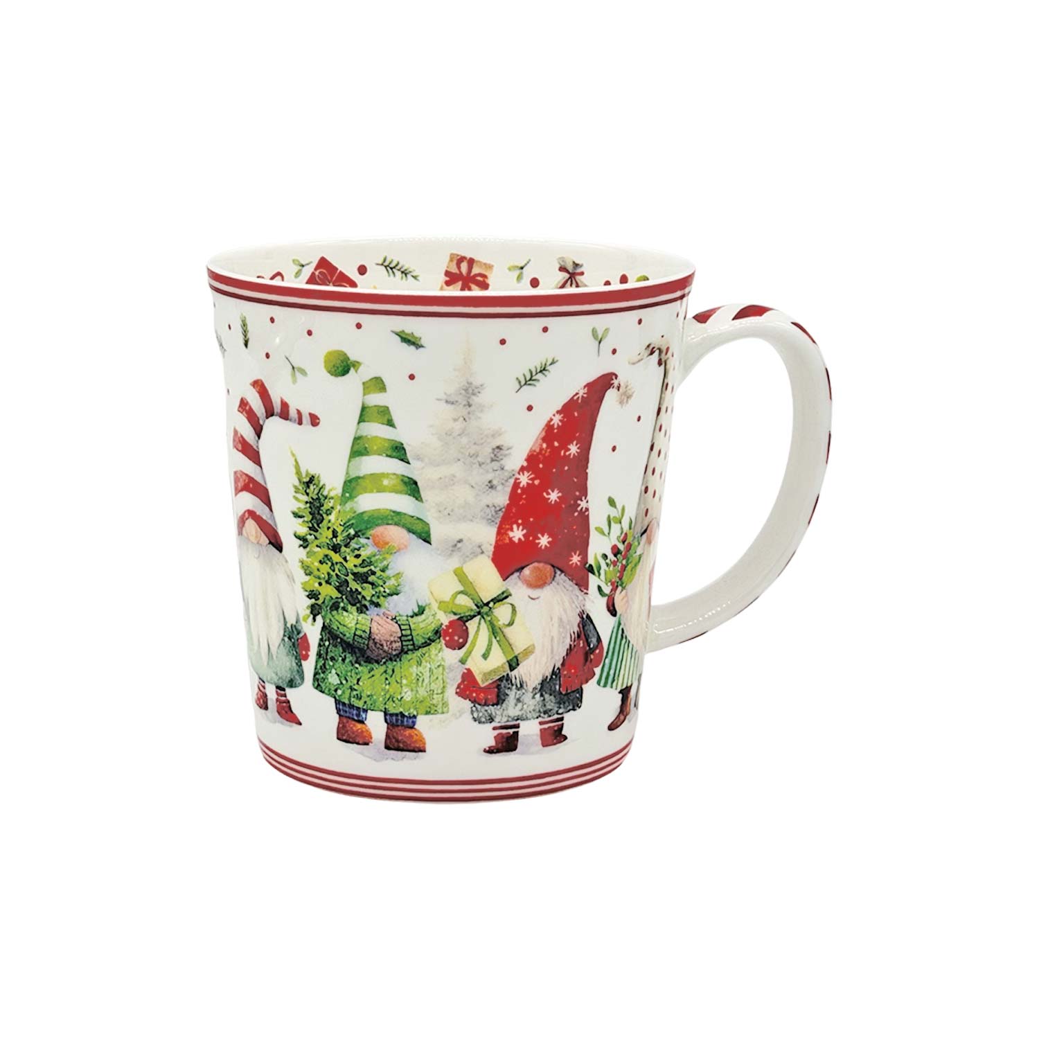 Weihnachtsbecher „Wichtelparty“ aus Fine Bone China – 500 ml Weihnachtsbecher „Wichtelparty“ aus Fine Bone China – 500 ml