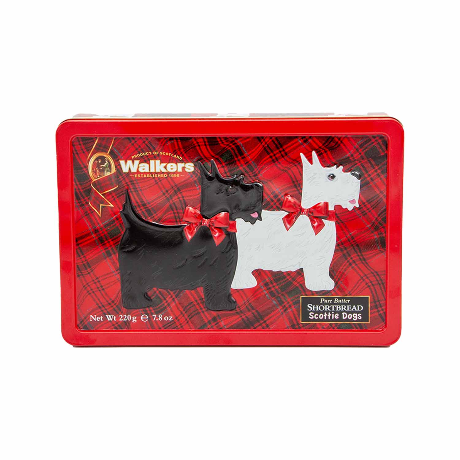 Walkers Pure Butter Shortbread "Scottie Dogs" in der Schmuckdose Walkers Pure Butter Shortbread "Scottie Dogs" in der Schmuckdose