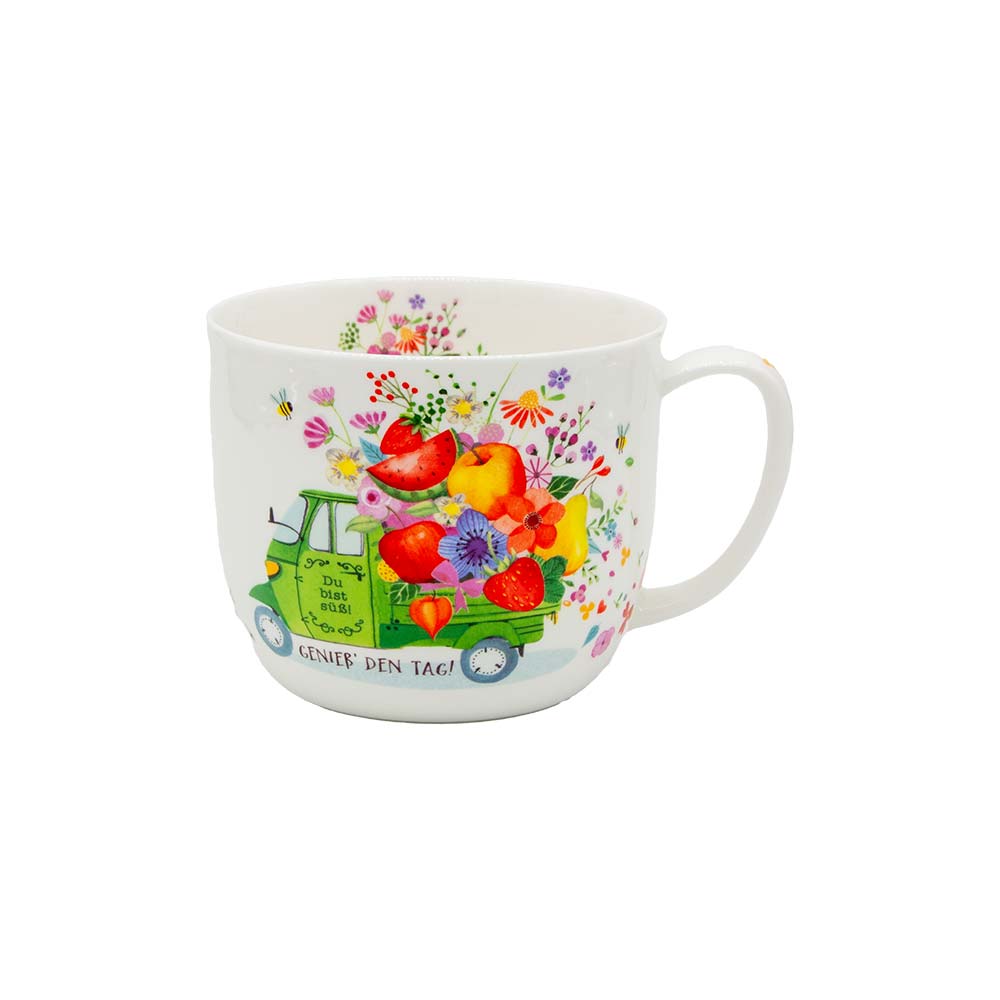 Jumbo-Teetasse „Schönes Leben”, 700 ml