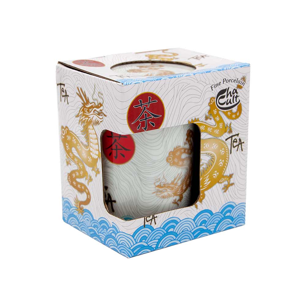 Kräuterteetasse „Chinesischer Drache“ in Geschenkbox
