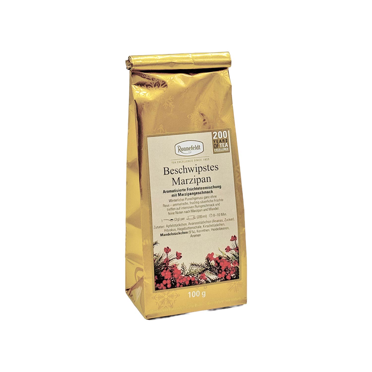 Beschwipstes Marzipan – Aromatisierte Früchteteemischung mit Marzipangeschmack Beschwipstes Marzipan – Aromatisierte Früchteteemischung mit Marzipangeschmack