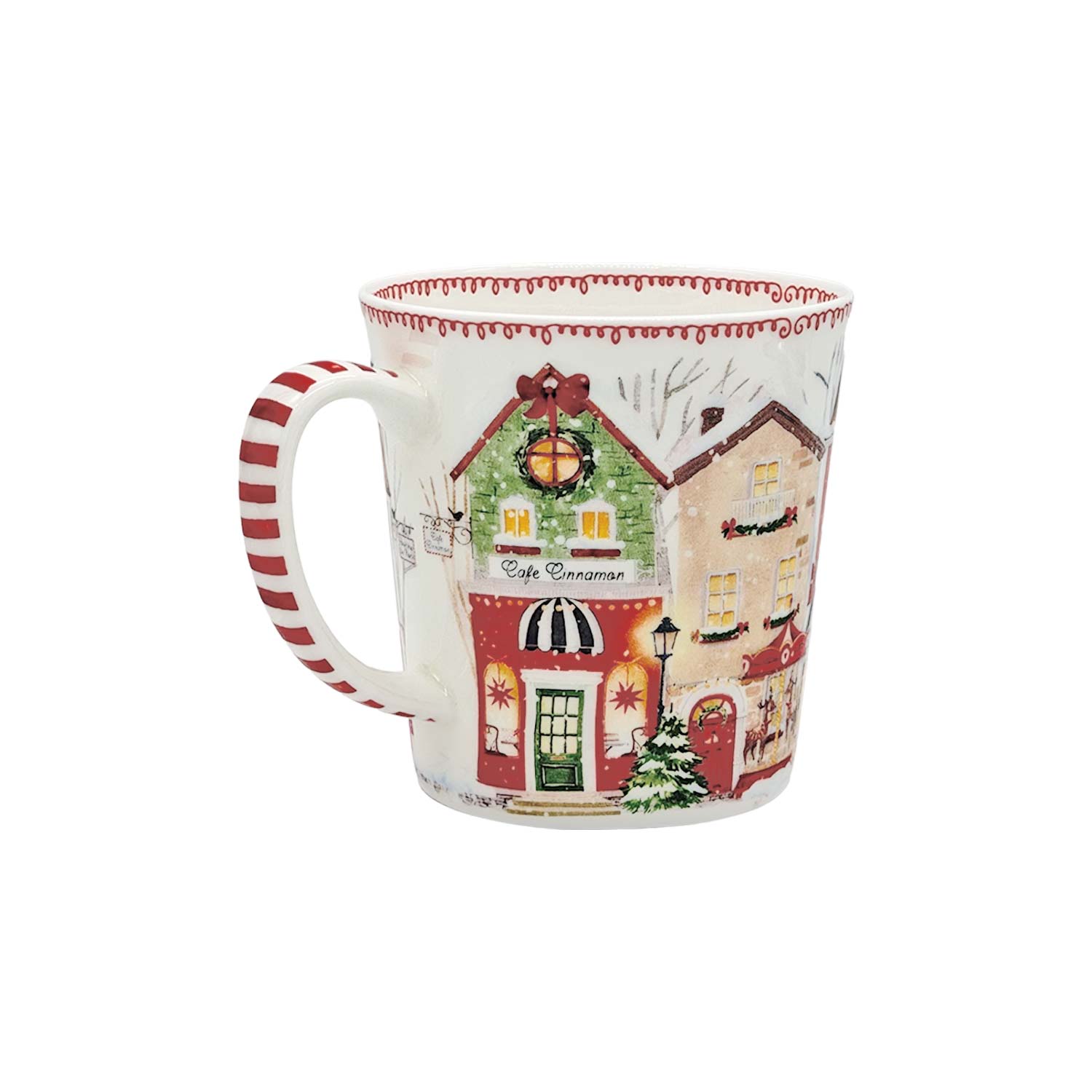 Teetasse „Winterdorf“ aus Fine Bone China – 500 ml Teetasse „Winterdorf“ aus Fine Bone China – 500 ml