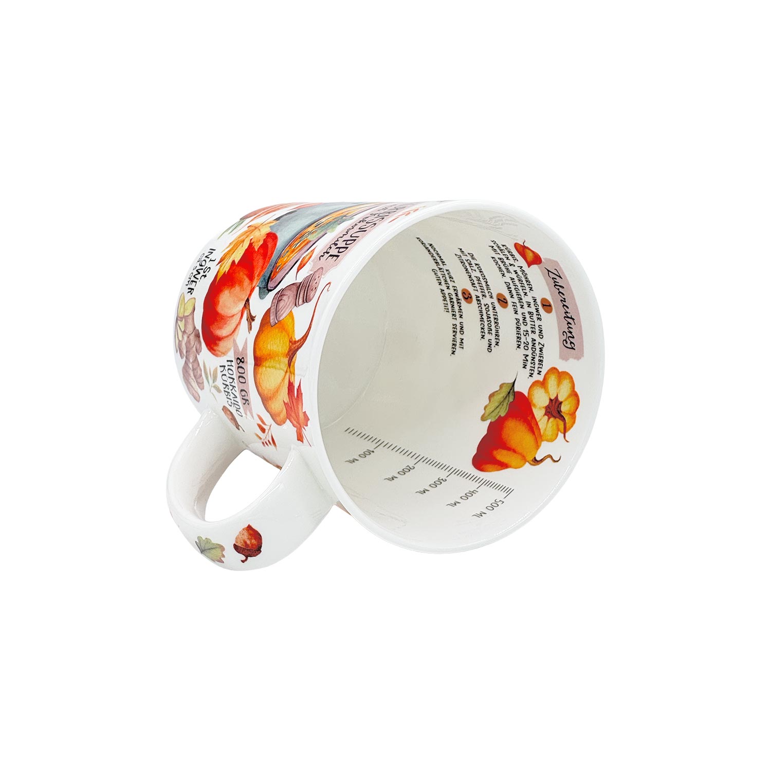 Teetasse „Kürbissuppe“, Herbstzeit-Motiv ca. 500 ml Teetasse „Kürbissuppe“, Herbstzeit-Motiv ca. 500 ml