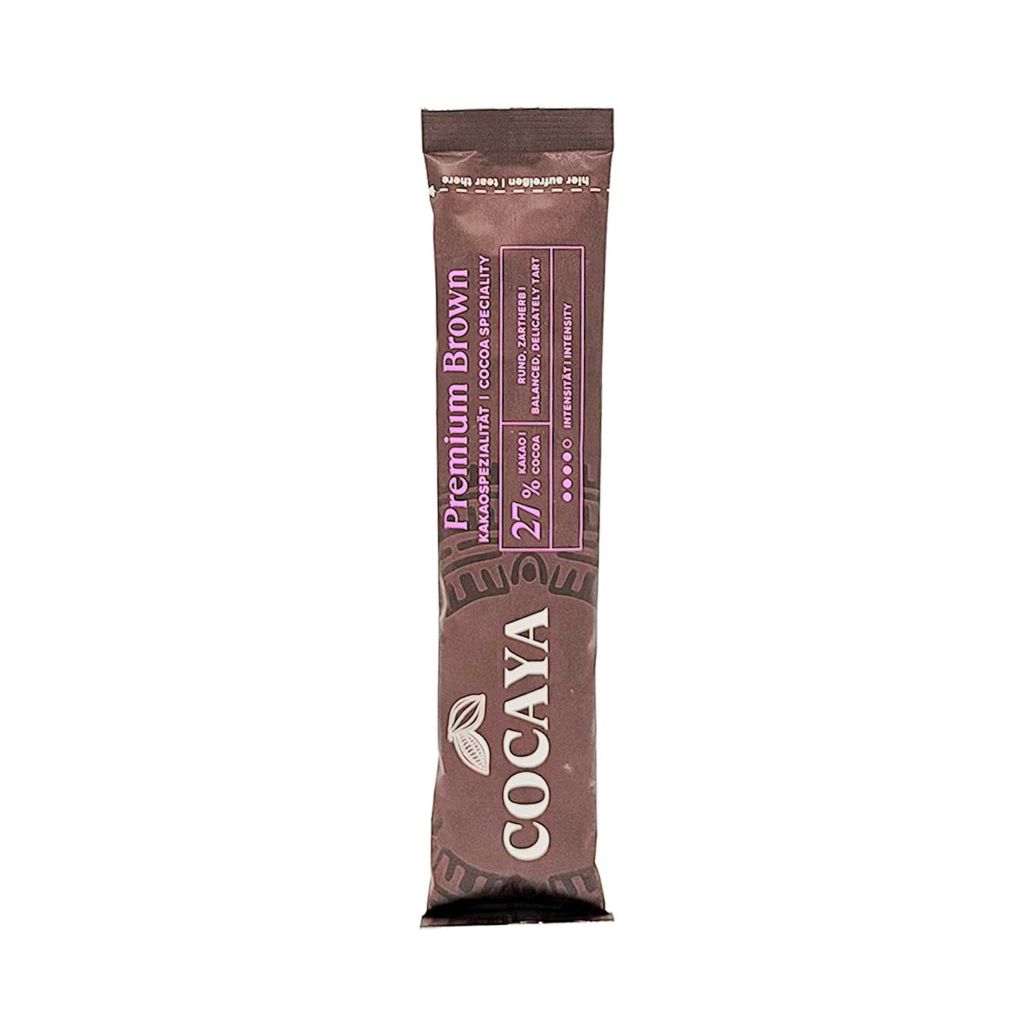 Cocaya Premium Brown – Vollmilch-Trinkschokolade 27 % Kakao, 5 Stück