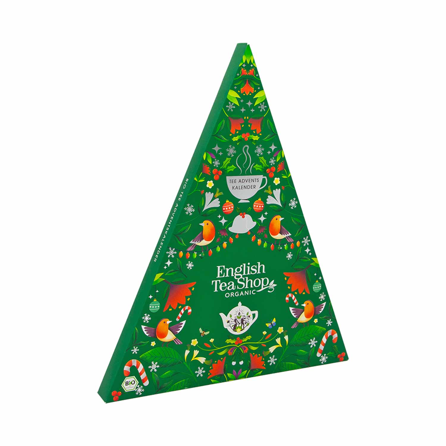 BIO Tee Adventskalender “Mosaik grün” von English Tea Shop, 25 Pyramidenbeutel 