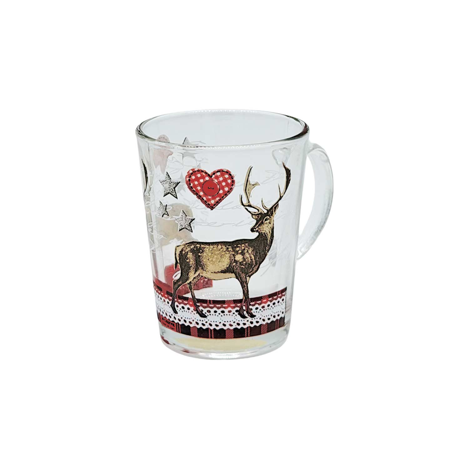 Teeglas mit Hirschmotiv – 200 ml