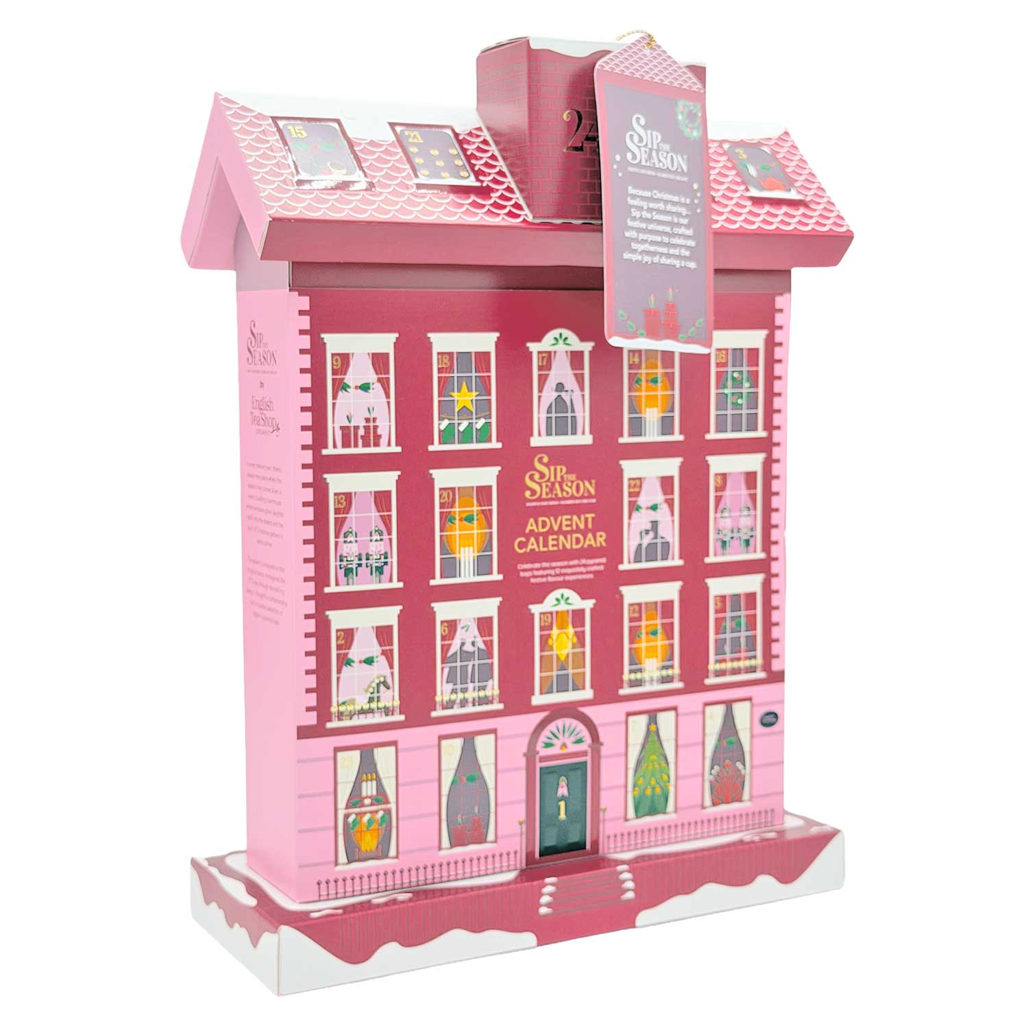 English Tea Shop BIO Tee-Adventskalender „Winter-Cottage“ – 24 Pyramidenbeutel