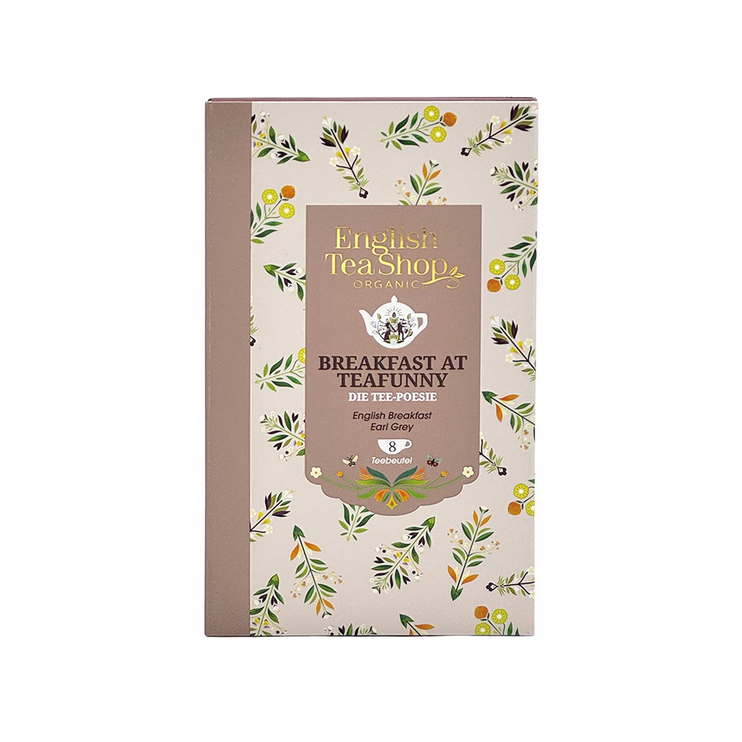English Tea Shop - Tee-Poesie "Breakfast at Teafunny", 8 Teebeutel, BIO English Tea Shop - Tee-Poesie "Breakfast at Teafunny", 8 Teebeutel, BIO