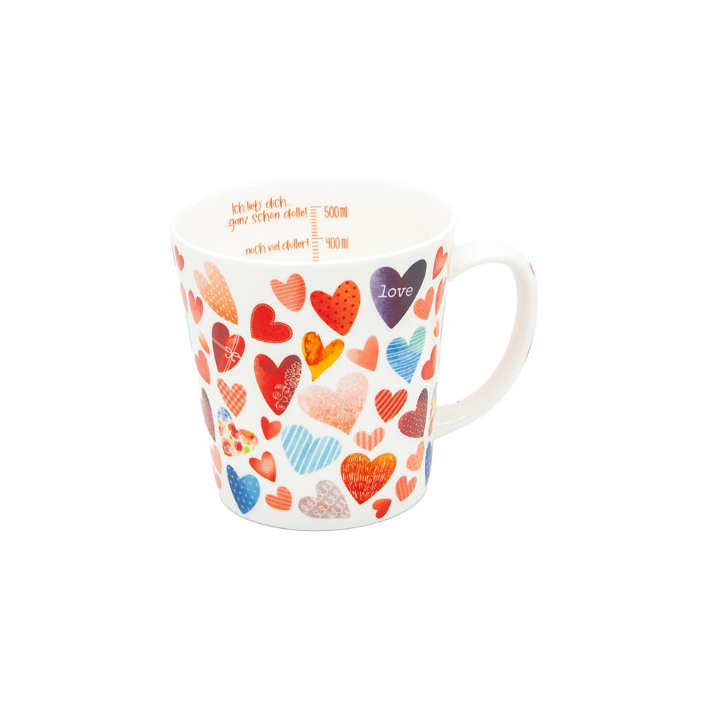 Teetasse „Happy Hearts”, 450 ml