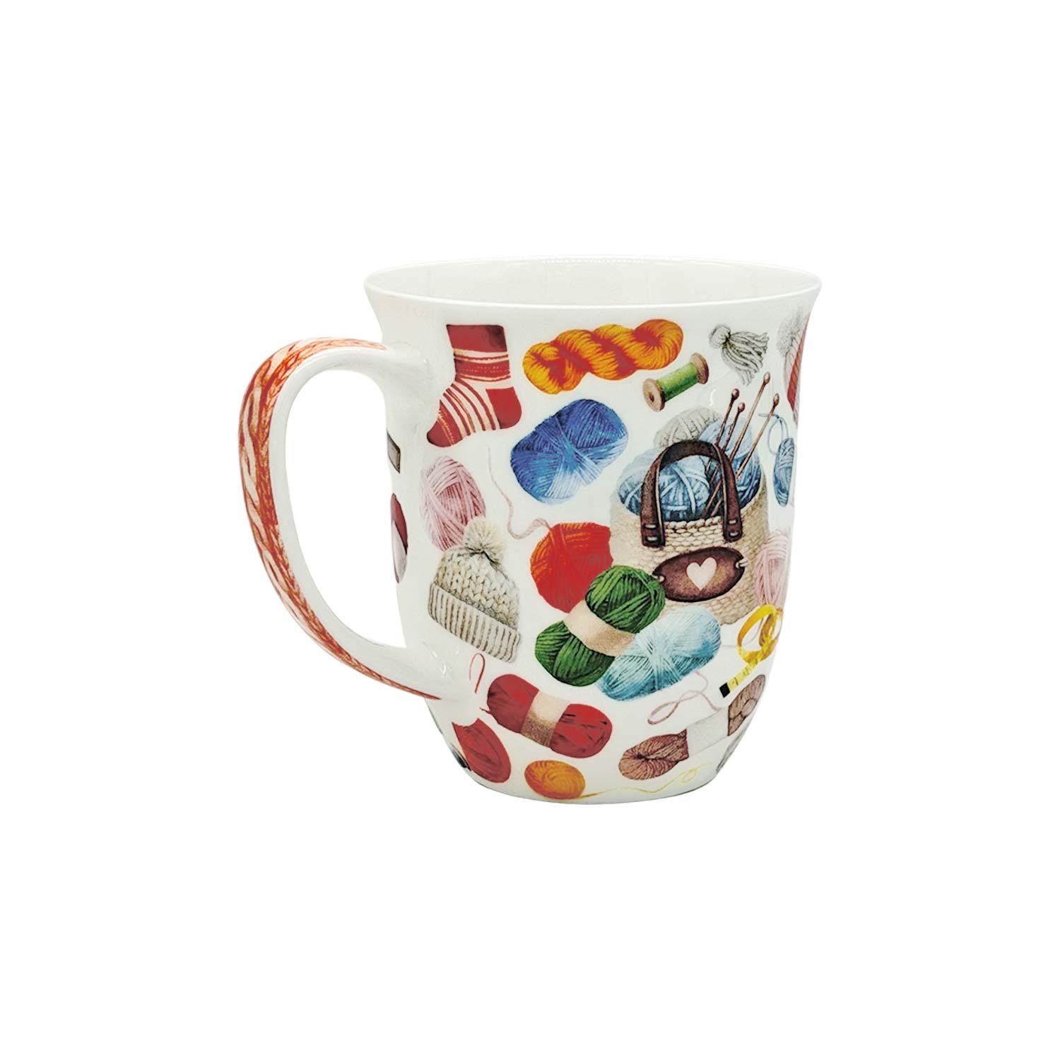 Teebecher „Strickliebe“ aus Fine Bone China – 400 ml Teebecher „Strickliebe“ aus Fine Bone China – 400 ml