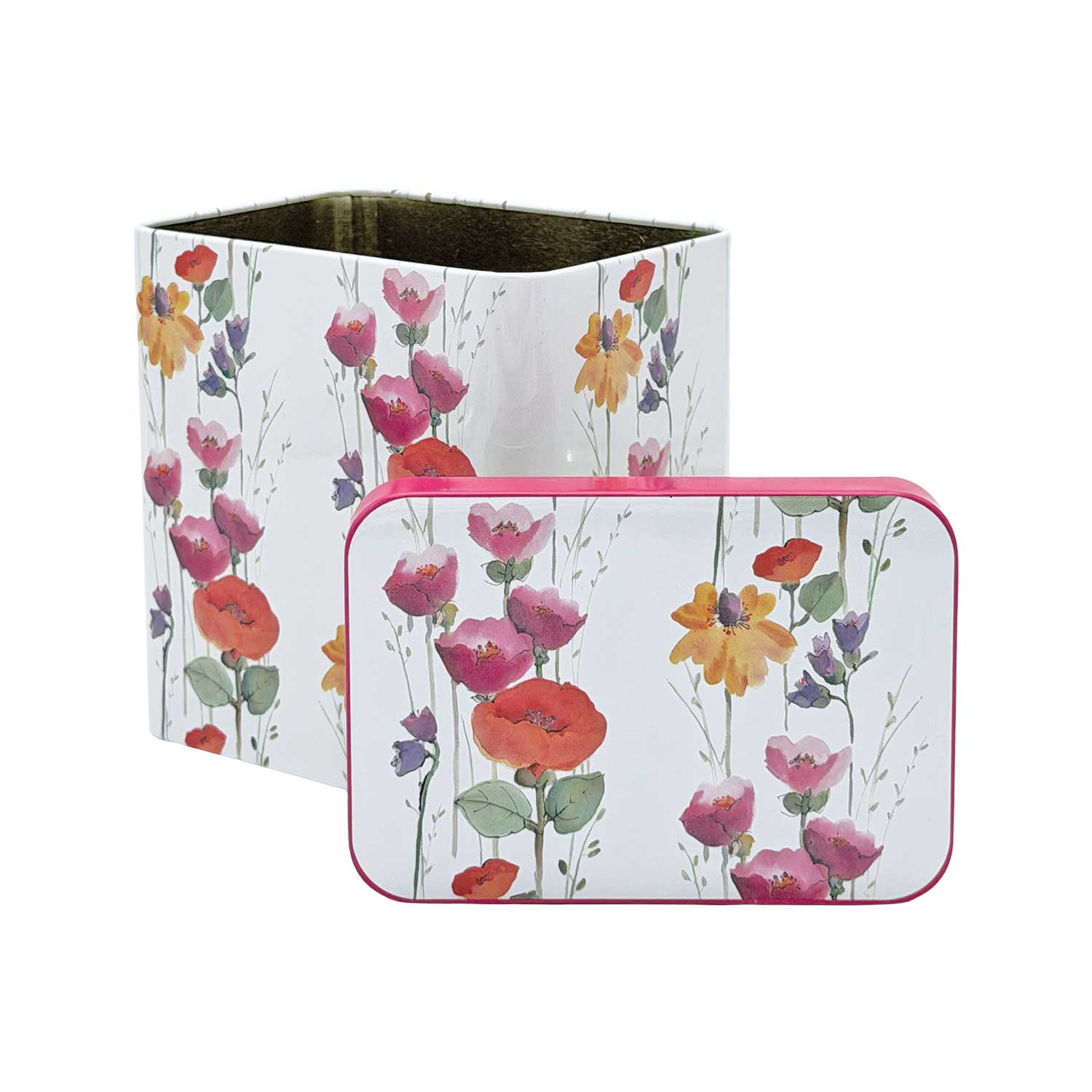 Teedose „Summer“ – dekorative Teedose mit Blumenmotiv, ca. 200g