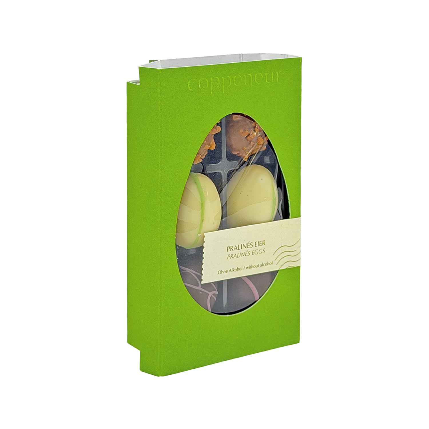 Coppeneur Selection Pralinés Ostereier – Edle Osterpralinen ohne Alkohol, 6 Stück
