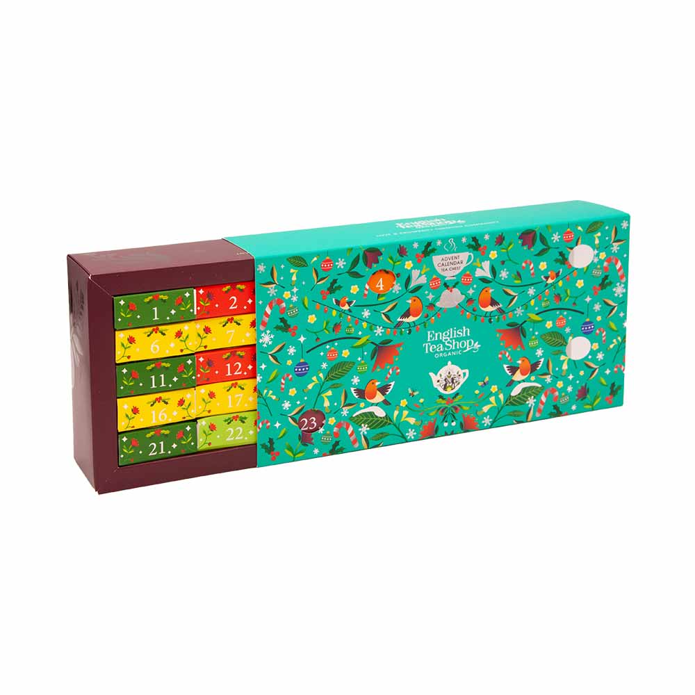 BIO Tee Adventskalender “Christmas Vibes” von English Tea Shop, 25 Pyramidenbeutel BIO Tee Adventskalender “Christmas Vibes” von English Tea Shop, 25 Pyramidenbeutel