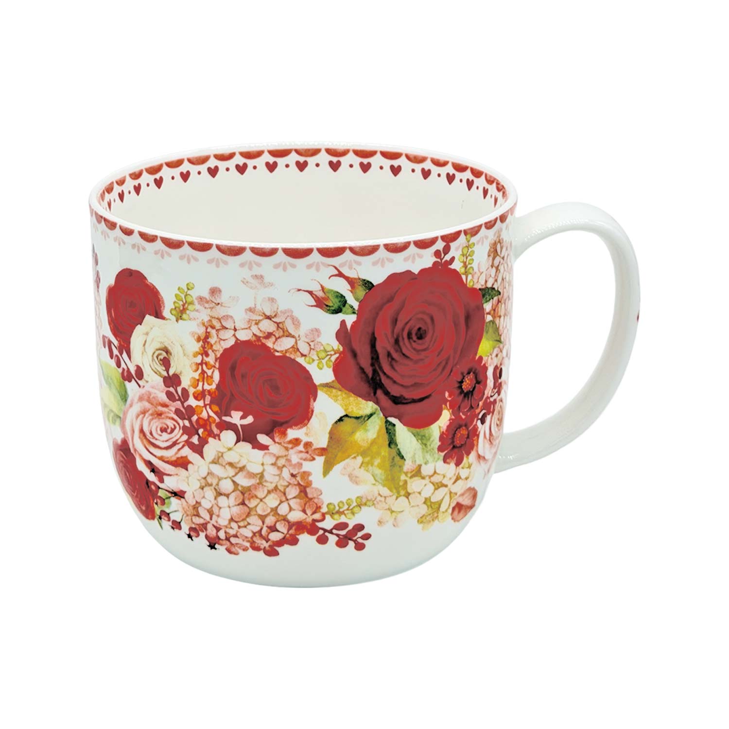 Jumbotasse „Rosenliebe“ – 500 ml Fine Bone China