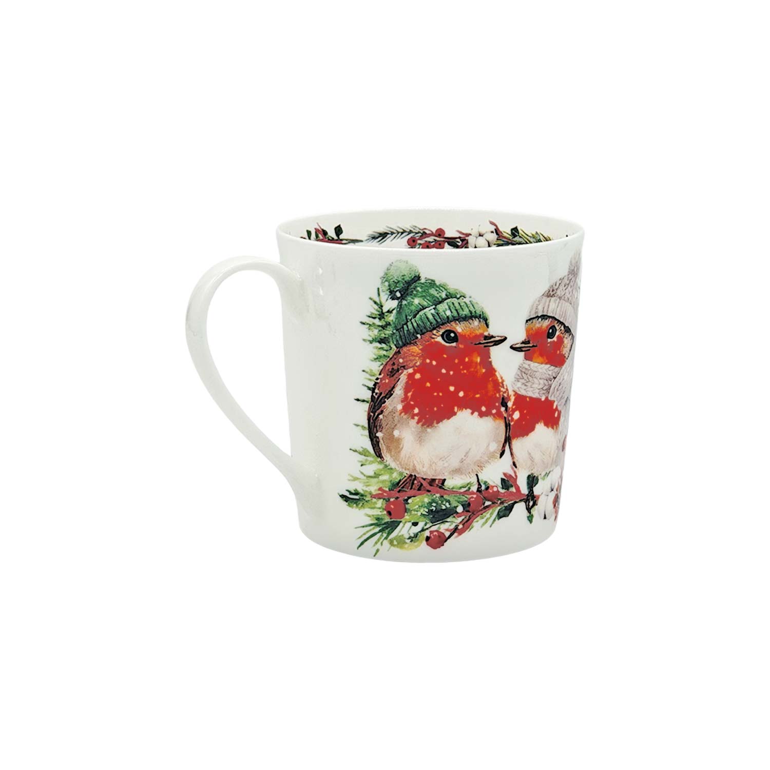 Becher „Süße Rotkehlchen“ aus Fine Bone China – 400 ml Becher „Süße Rotkehlchen“ aus Fine Bone China – 400 ml