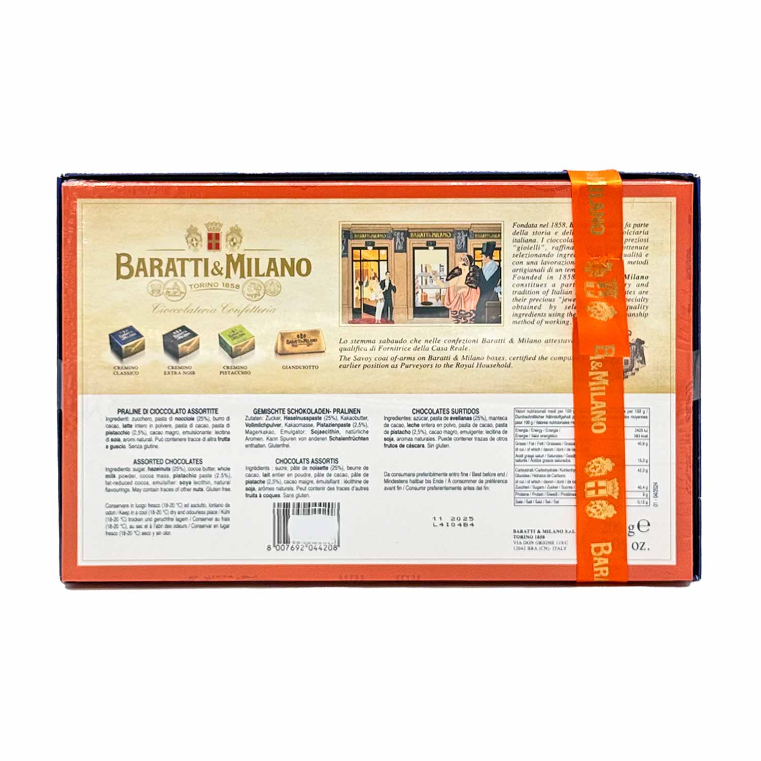 Baratti & Milano "Blue Selection" Cremino und Gianduiotto - Genuss in einer Geschenkbox Baratti & Milano "Blue Selection" Cremino und Gianduiotto - Genuss in einer Geschenkbox