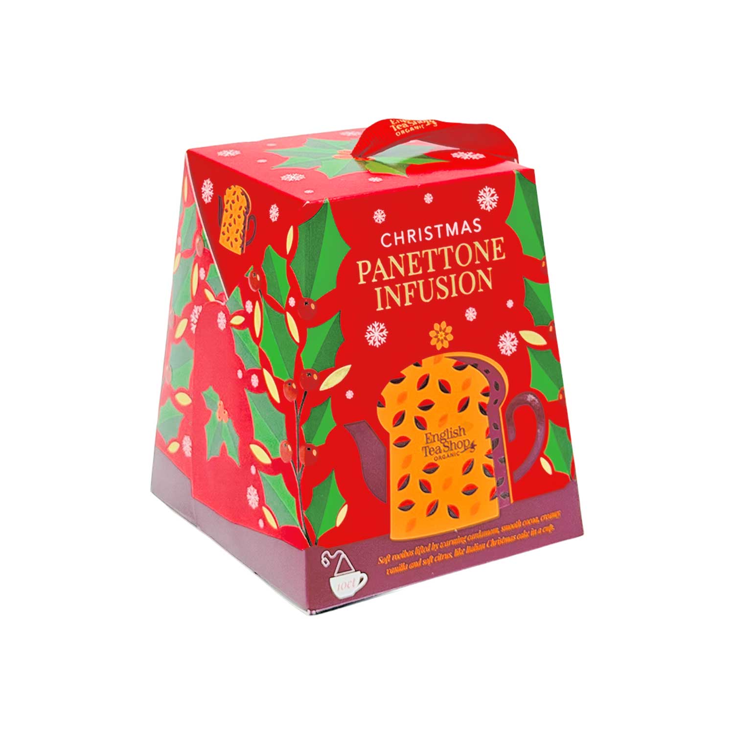 English Tea Shop BIO Tee-Geschenkbox „Panettone“ – 10 Pyramidenbeutel English Tea Shop BIO Tee-Geschenkbox „Panettone“ – 10 Pyramidenbeutel