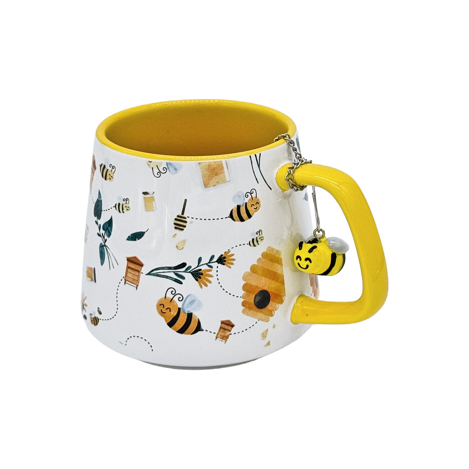Happy Bee Teetasse + Tee-Ei „Carla“ - Set für summende Genussmomente Happy Bee Teetasse + Tee-Ei „Carla“ - Set für summende Genussmomente