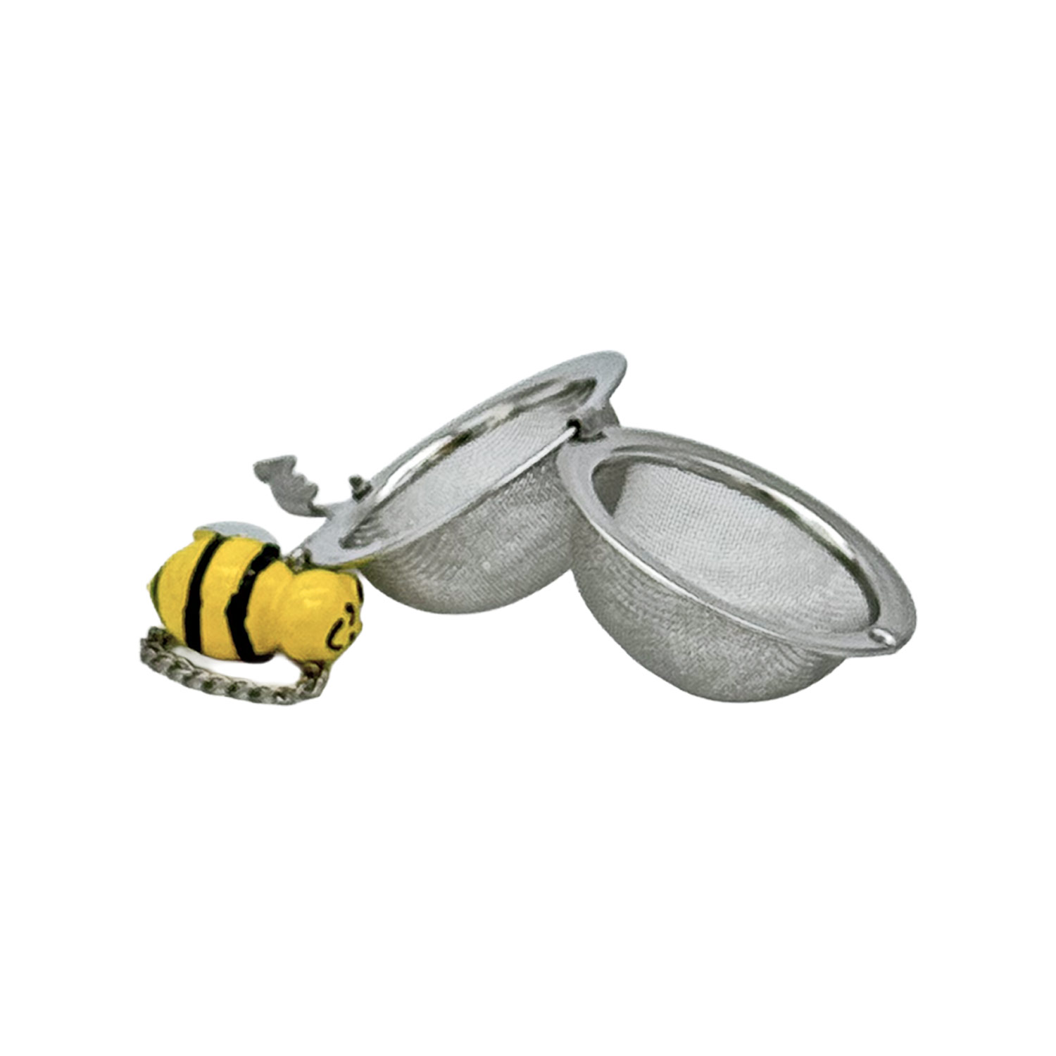 Tee-Ei mit Bienen-Anhänger „Carla“ – Edelstahl Ø ca. 5 cm | Für eine Tasse voller Naturfreude Tee-Ei mit Bienen-Anhänger „Carla“ – Edelstahl Ø ca. 5 cm | Für eine Tasse voller Naturfreude