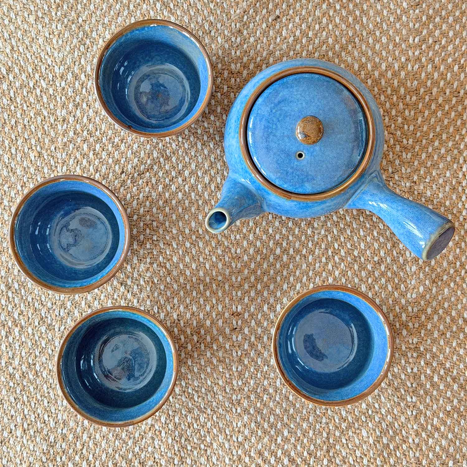 Japanisches Kyusu Teeset „Nagisa“ – Ruhe, Tiefe & authentischer Teegenuss