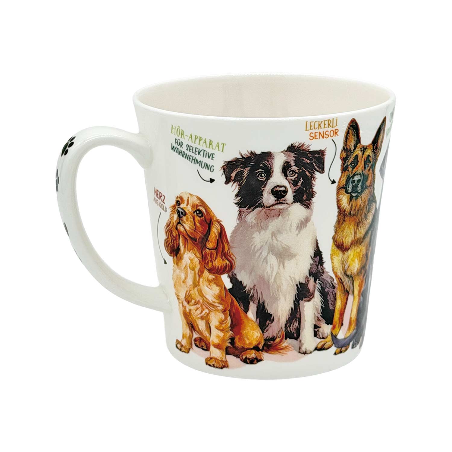 Teetasse „Hundefreunde“ – Fine Bone China, 500 ml
