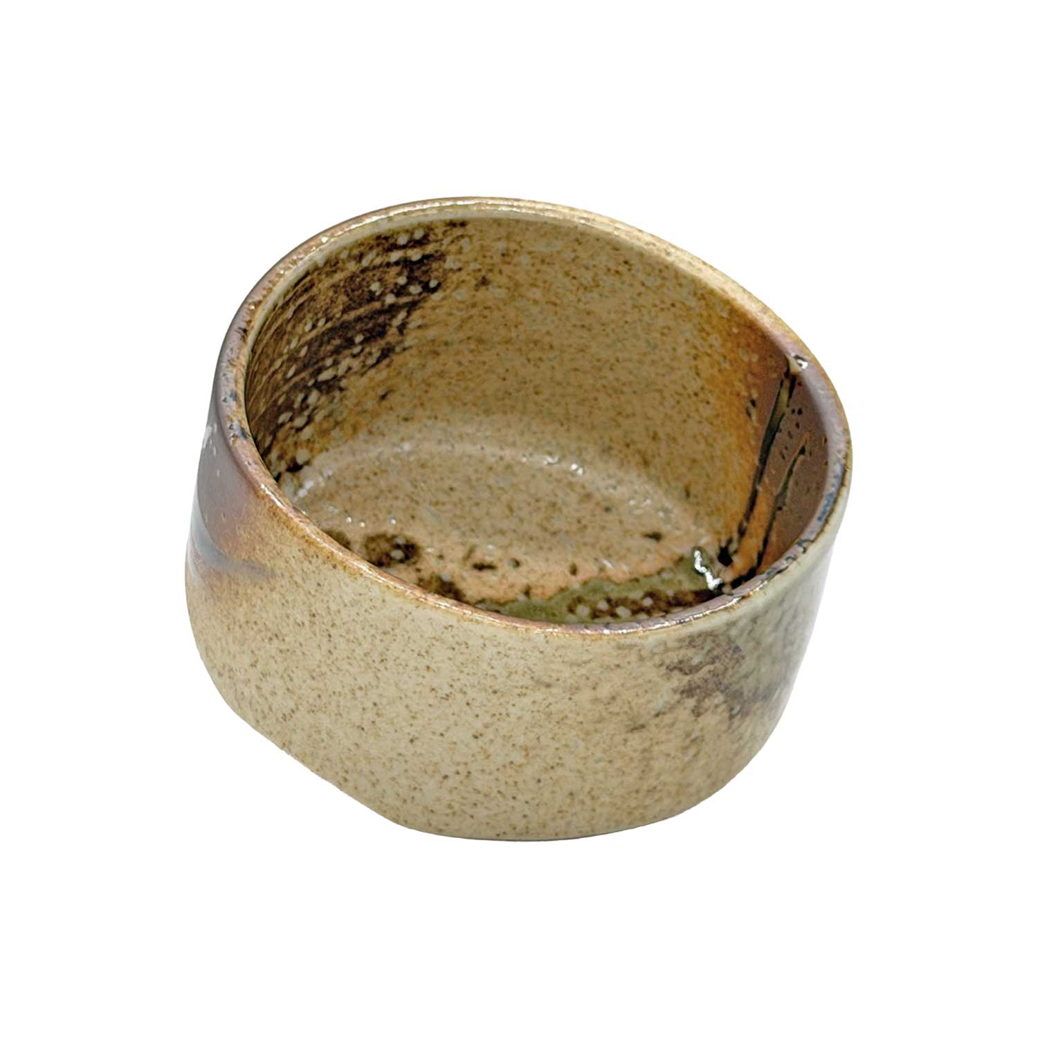 Matchaschale „Kinoko Tsuchi“ – Steinzeug Matcha-Schale in Beige-Braun