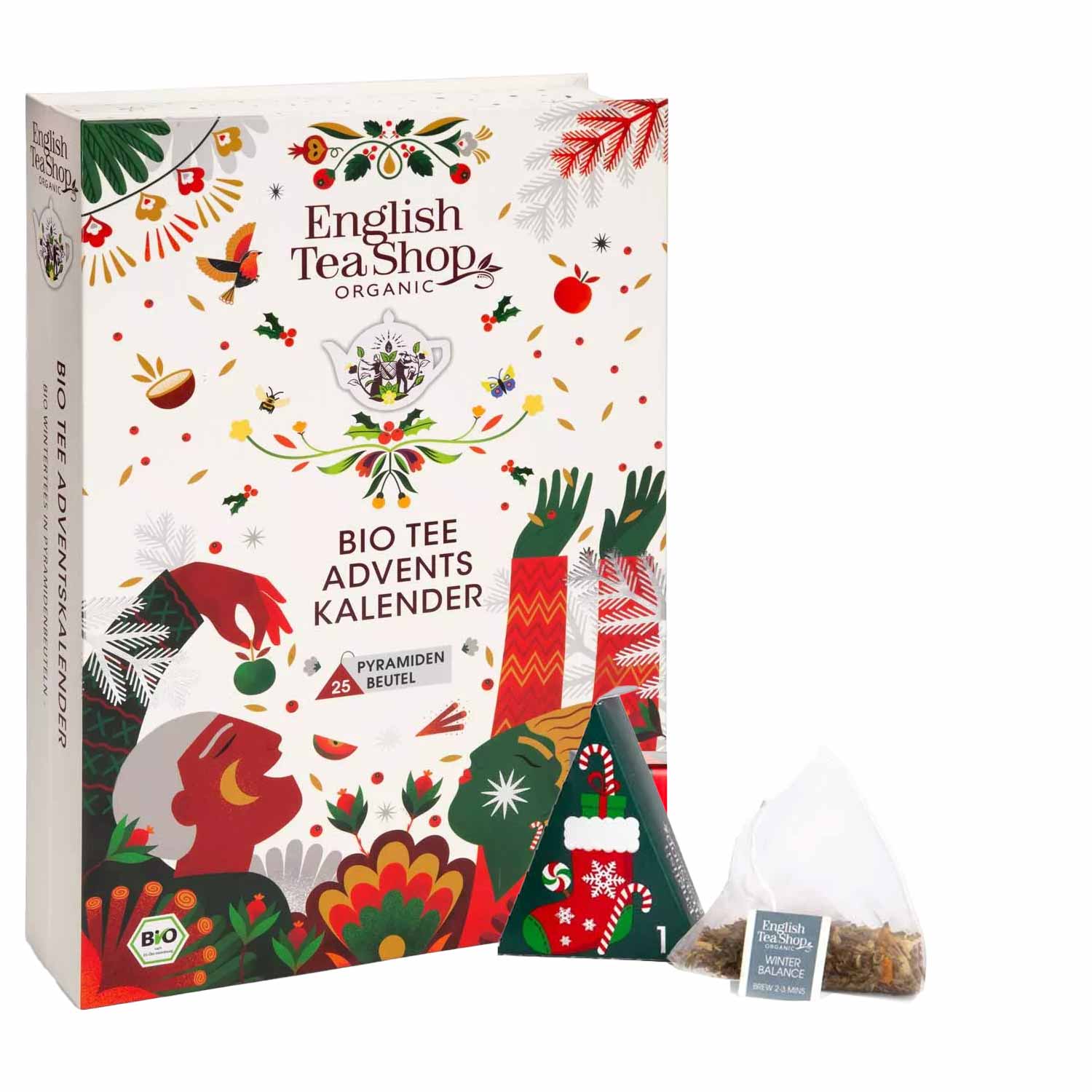 BIO Tee Adventskalender „Teebuch“ – Teegenuss für jeden Tag im Advent