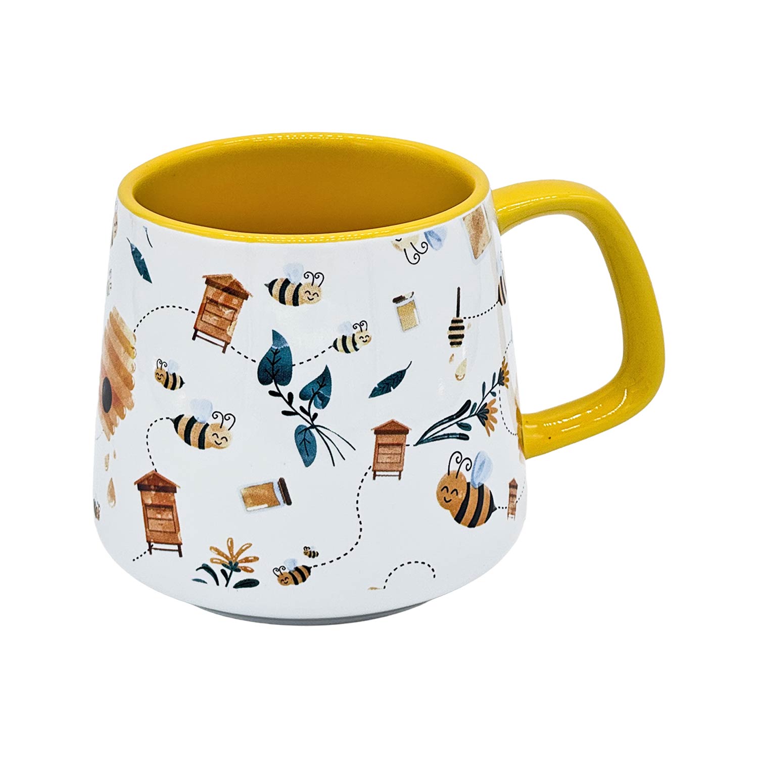 Teebecher "Happy Bee" – 350 ml New Bone China | Fröhlicher Honigzauber für dein Teeritual