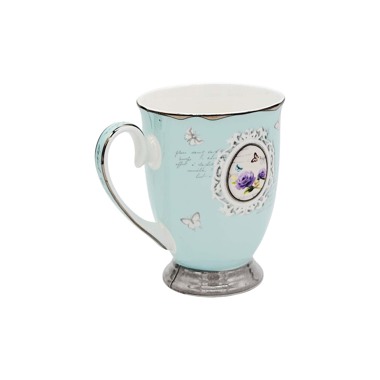 Teetasse „Rose“ – hellblau, ca. 200 ml Teetasse „Rose“ – hellblau, ca. 200 ml