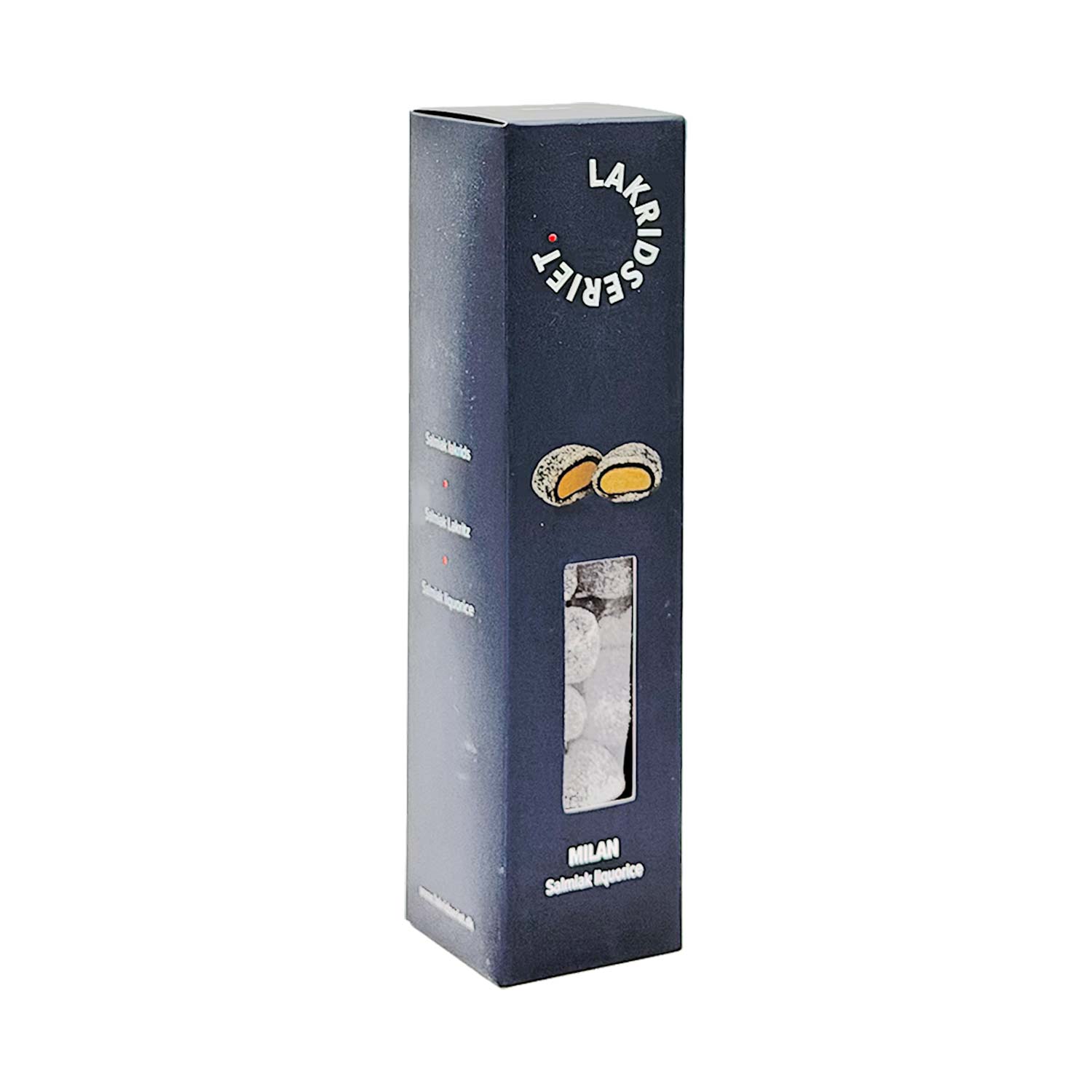 Salmiak-Lakritz mit weichem Kern - Milan, 170 g Salmiak-Lakritz mit weichem Kern - Milan, 170 g