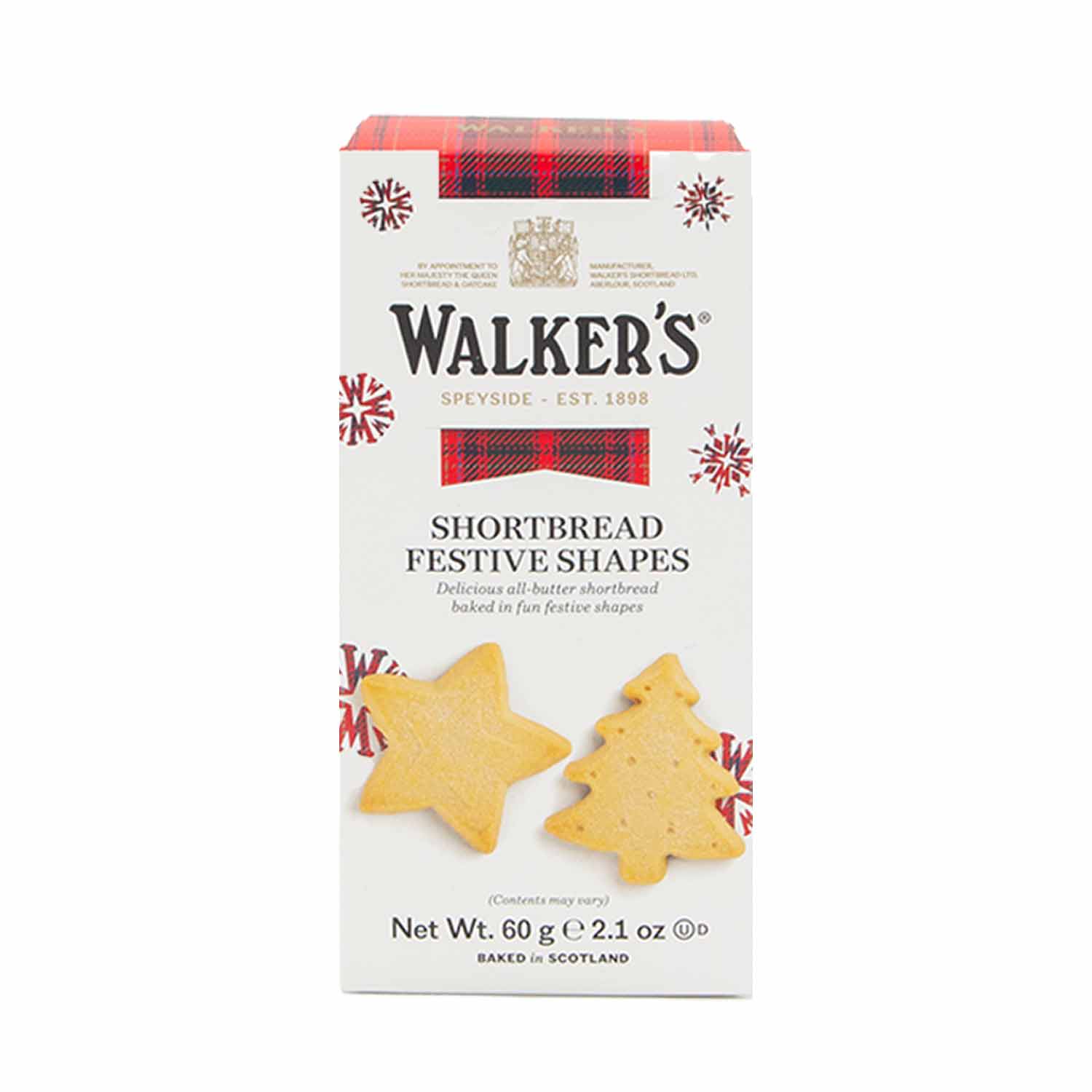 Walkers Shortbread Festive Shapes, 60g