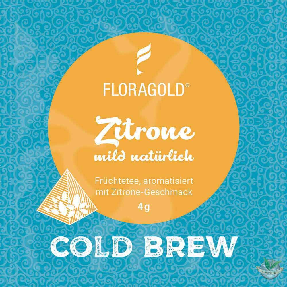 Cold Brew Zitrone im praktischen Pyramidenbeutel, natürlich aromatisierter Früchtetee