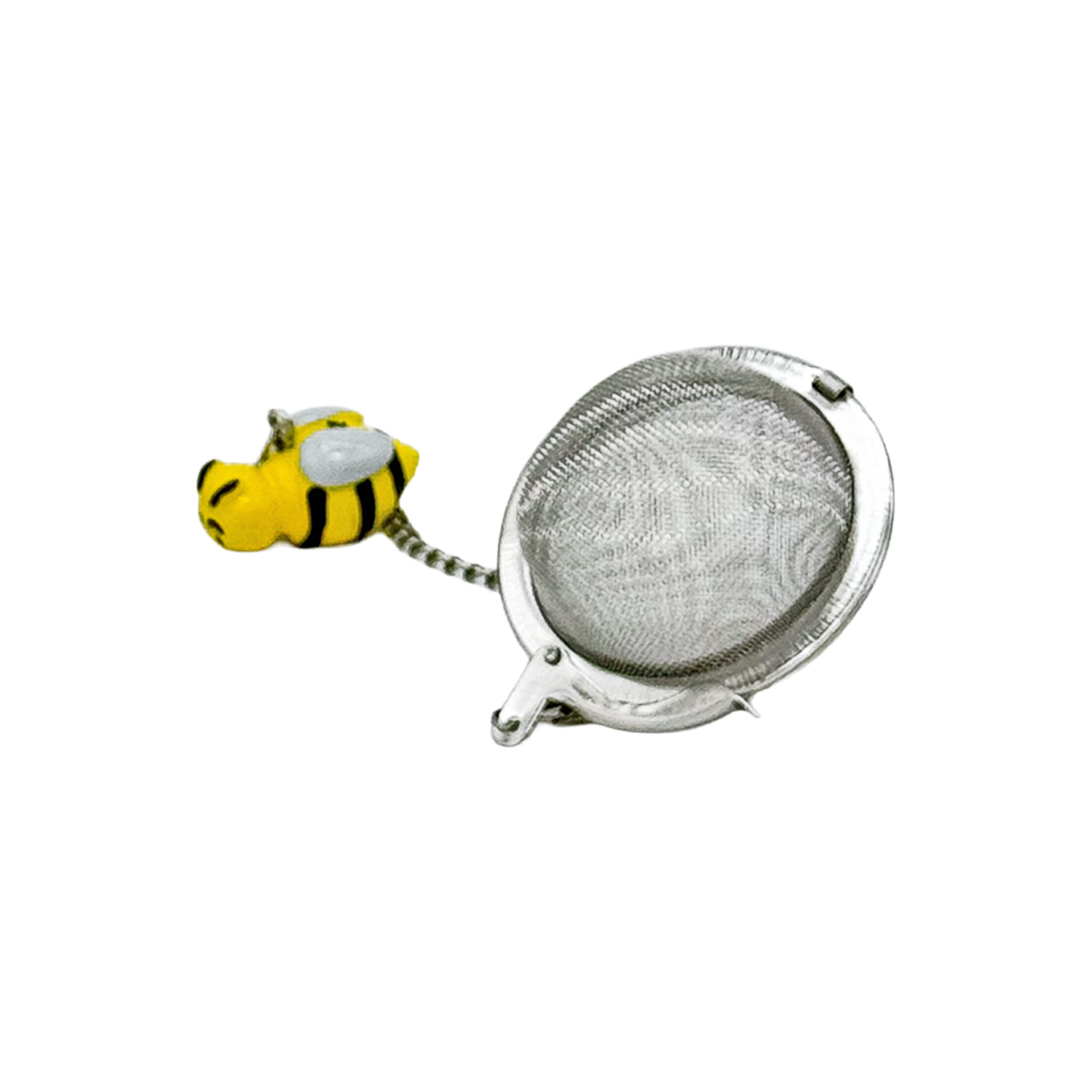 Tee-Ei mit Bienen-Anhänger „Carla“ – Edelstahl Ø ca. 5 cm | Für eine Tasse voller Naturfreude Tee-Ei mit Bienen-Anhänger „Carla“ – Edelstahl Ø ca. 5 cm | Für eine Tasse voller Naturfreude