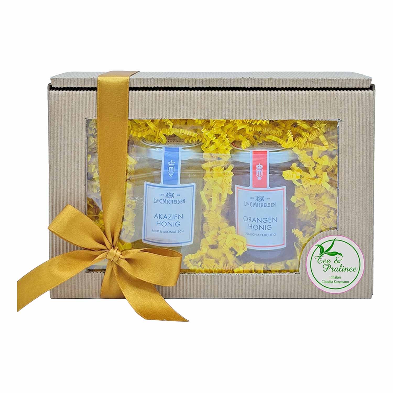 Goldenes Honig-Duo – Akazien- & Orangenblütenhonig in der Geschenkbox