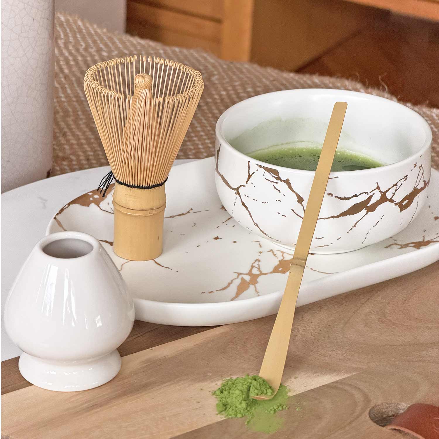 Matcha Set 5-tlg. „Hikari“ – Klarheit, Leichtigkeit & stilvoller Matcha-Genuss
