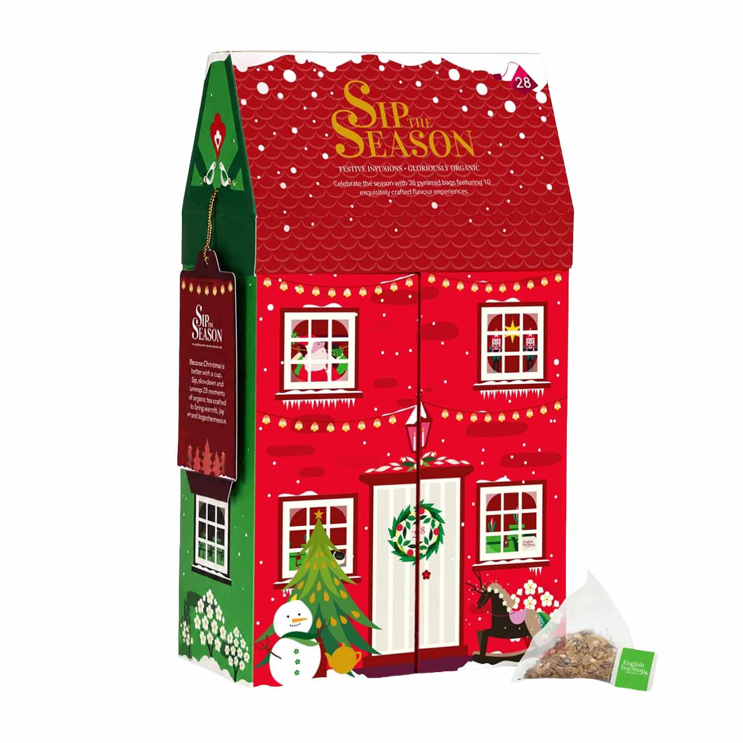 English Tea Shop BIO Tee-Geschenkset „Winterhaus“ – 28 Pyramidenbeutel English Tea Shop BIO Tee-Geschenkset „Winterhaus“ – 28 Pyramidenbeutel