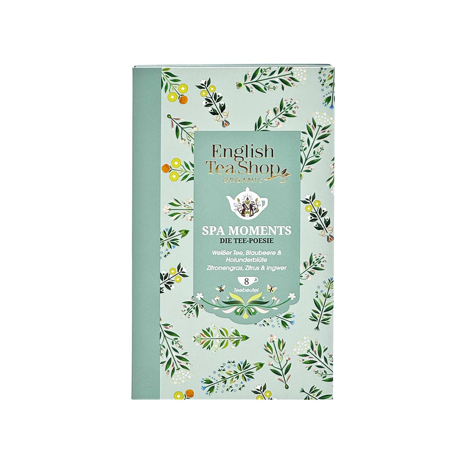 English Tea Shop - Tee-Poesie "Spa Moments", 8 Teebeutel, BIO English Tea Shop - Tee-Poesie "Spa Moments", 8 Teebeutel, BIO