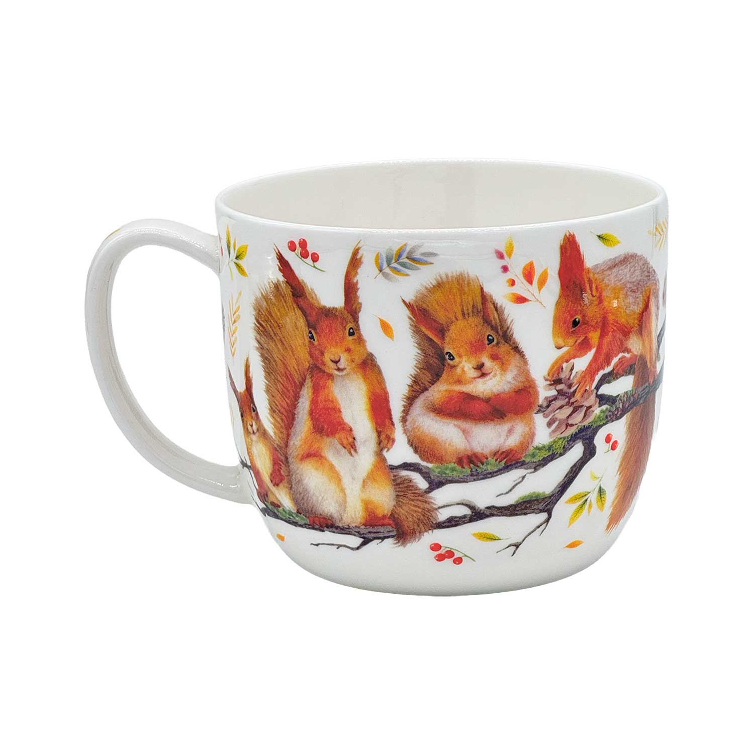 Jumbo-Teetasse „Süße Eichhörnchen“ – 700 ml, Fine Bone China