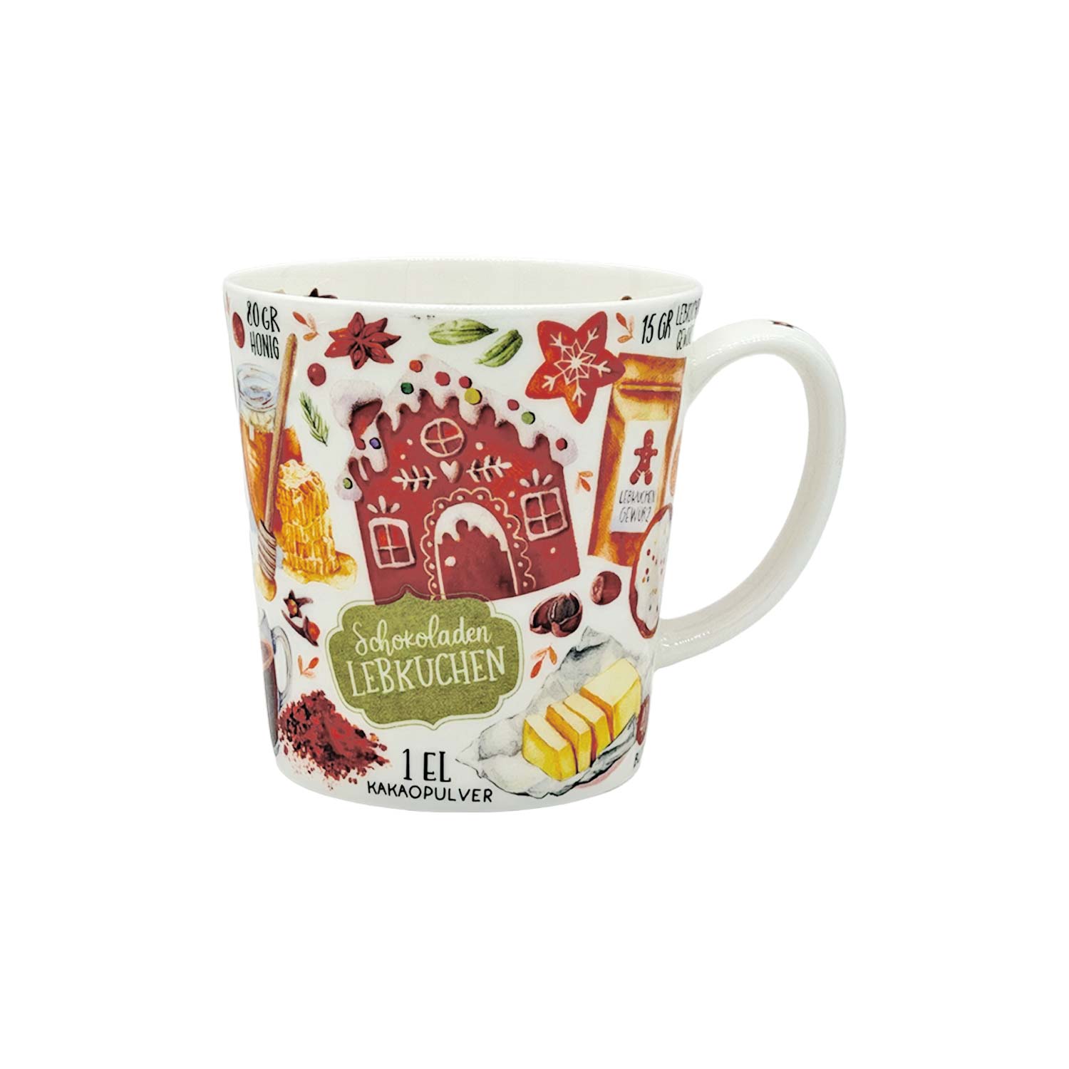 Teebecher „Lebkuchenbäckerei“ aus Fine Bone China – 500 ml Teebecher „Lebkuchenbäckerei“ aus Fine Bone China – 500 ml