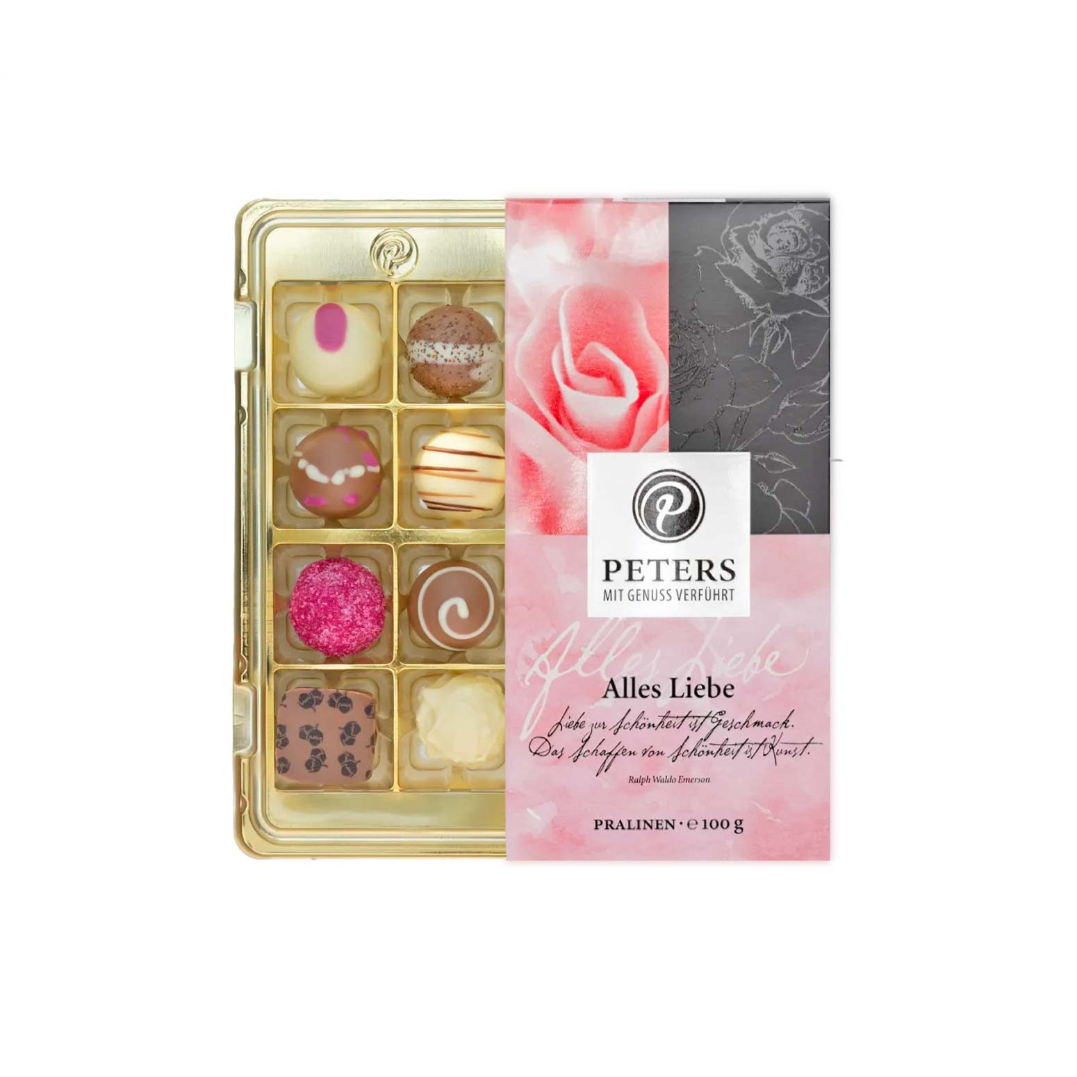 Pralinen „Alles Liebe“ – Feine Trüffel- & Pralinenauswahl, 100 g
